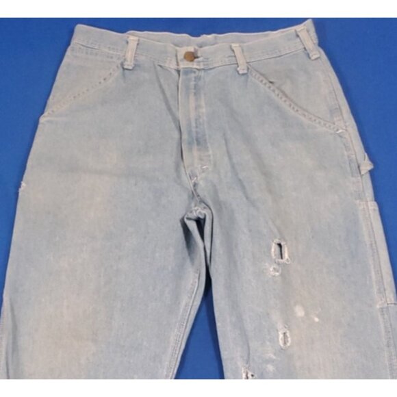 Vintage 90s SMITH'S Denim Jeans Pants Men's Size 32 Made in America Carpenter - Picture 6 of 16